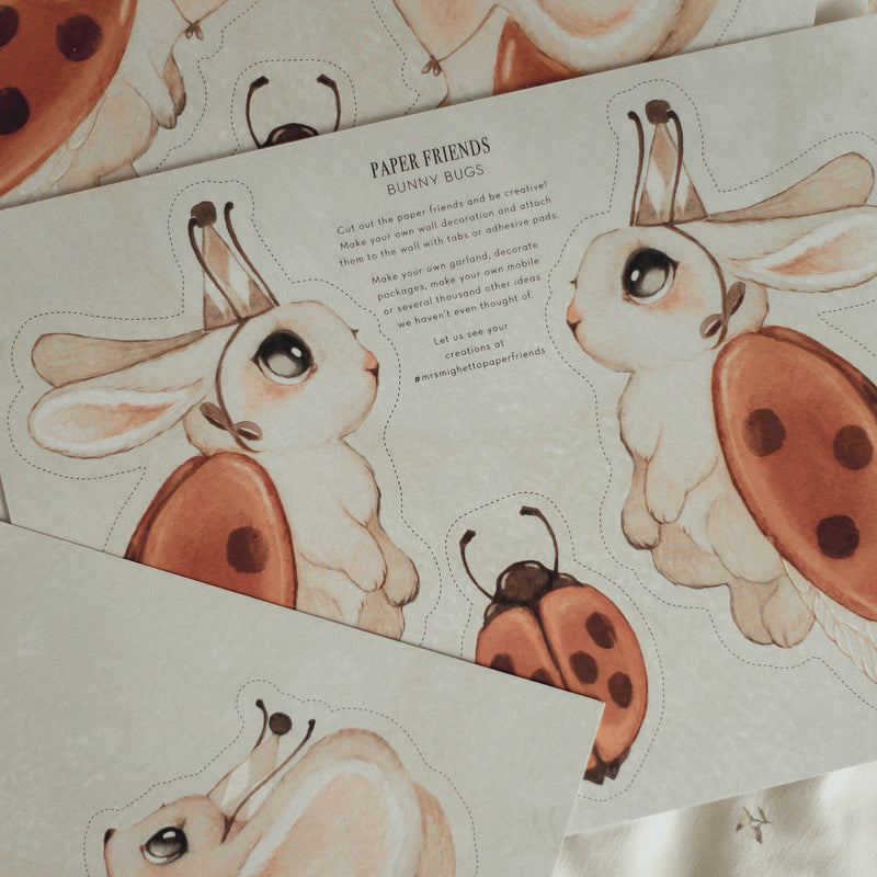 Mrs Mighetto papirni prijatelji ladybugs