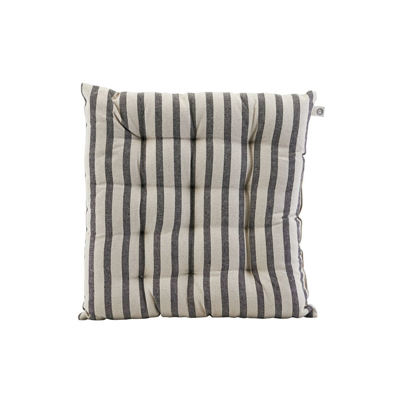 House Doctor jastuk za sedenje, striped, crno/sivo, 35x35 cm